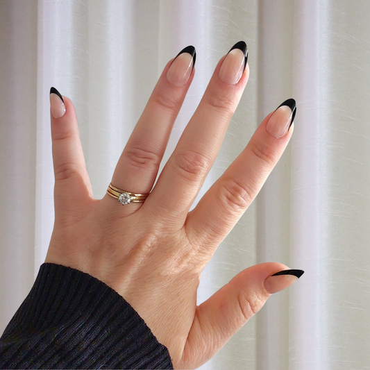 Black French Tip